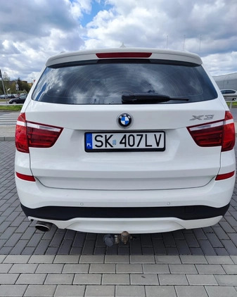 BMW X3 cena 92250 przebieg: 170735, rok produkcji 2017 z Chorzów małe 254